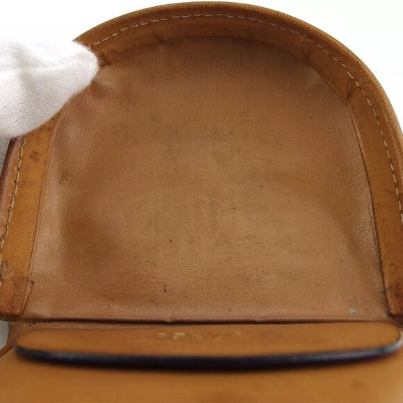 CELINE coin case macadam beige PVC ?~ leather Authentic used - Picture 6 of 8